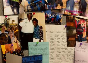 Grace Albritton with Officer Hawkins